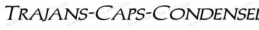 Trajans-Caps-Condensed Bold Italic字体转换